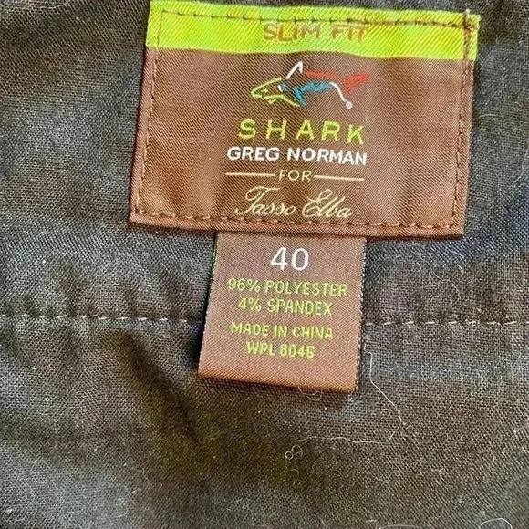Shark Greg Norman for Tasso Elba Gray Mens Shorts Size 40 Slim Fit Quick Dry. - Picture 6 of 8